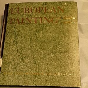 Vintage European Painting Art Book - Green Cover